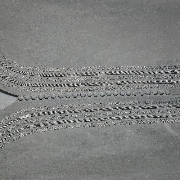 August Silk Silk Embroidered Wide Sleeved Button Front Lined Blouse Jacket NWOT - Picture 3 of 15